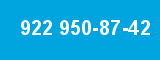 922 950-87-42